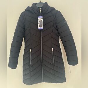DKNY Women's Black Puffer Coat